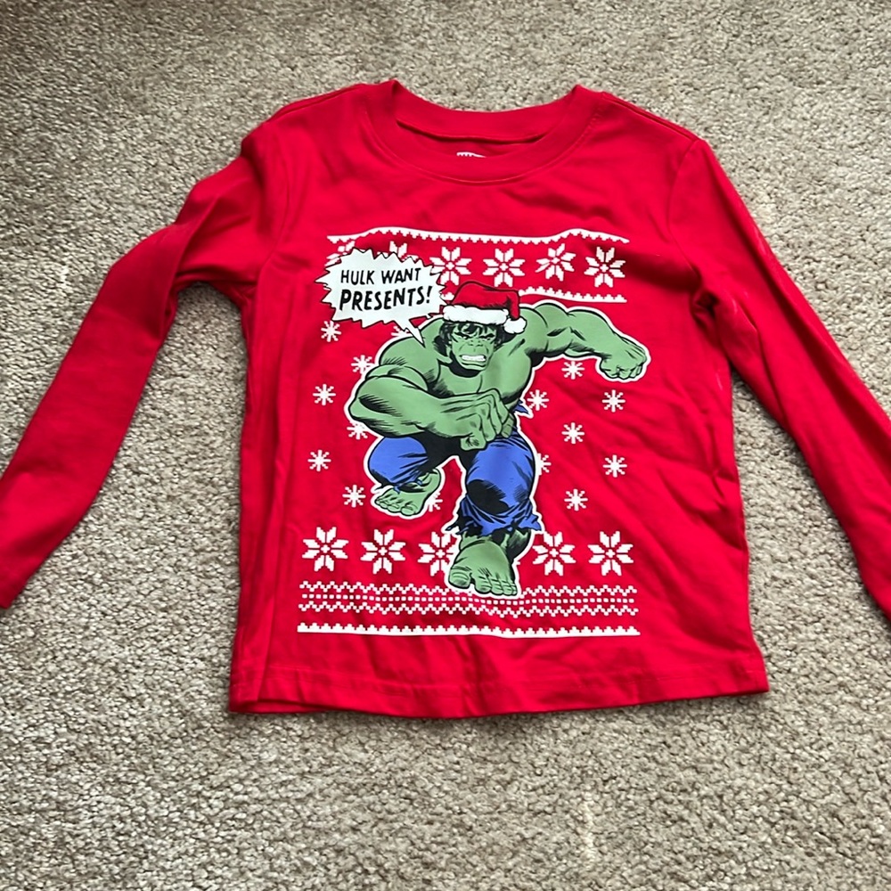 Hulk holiday shirt size 5